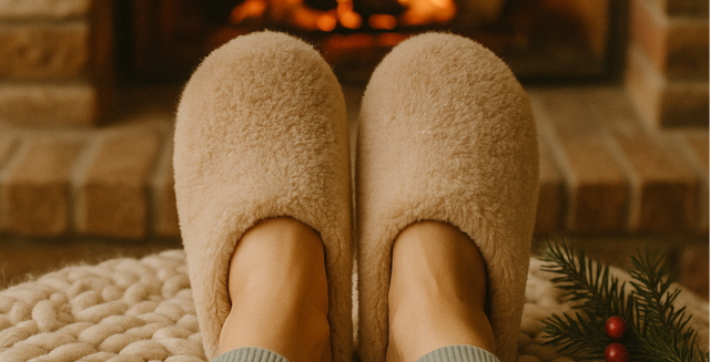 cozy slippers with memory foam