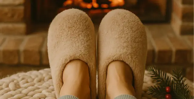 cozy slippers with memory foam