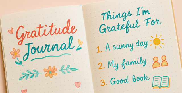 gratitude self-care journal